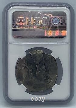 1668-1701 Mexico 8R Charles II NGC VF Details Environmental Damage Silv. Coin