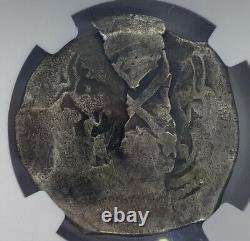 1668-1701 Mexico 8R Charles II NGC VF Details Environmental Damage Silv. Coin