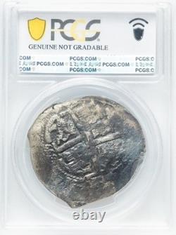1669 Potosi, Bolivia Assayer E Silver Cob 8 Reales PCGS VF Details 24.18 grams