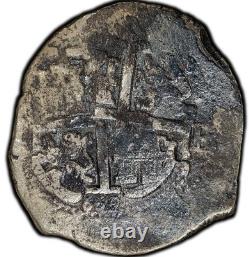 1669 Potosi, Bolivia Assayer E Silver Cob 8 Reales PCGS VF Details 24.18 grams