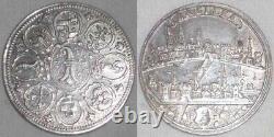 1700-1739 Silver Coin Switzerland Quarter Thaler Basel City View KM# 122 XF+