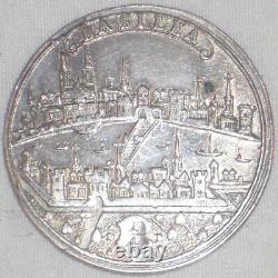 1700-1739 Silver Coin Switzerland Quarter Thaler Basel City View KM# 122 XF+