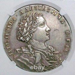 1707 Russia Peter I (the Great) Novodel Rouble Ngc Xf-45 L@@k