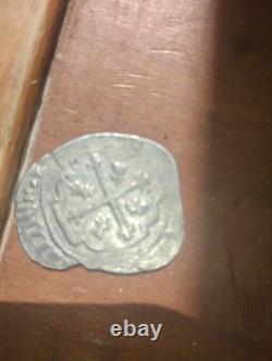 1713 FULL DATE Cob 8 Reales Mexico Mo J Incredible Full 4-digits PCGS VF K365