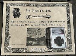 1715 Fleet 1714 DATED 4 Reale Mexico Cob with Rare Real Eight Company Cert! NGC