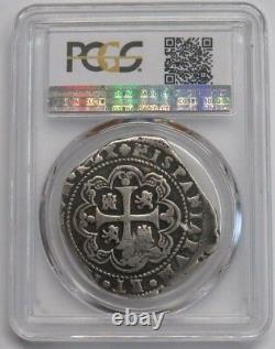 1733 Mexico 8 Real Pcgs Vf20 Klippe Philip V CM Guatemala (1839) Spain Colonial