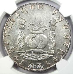 1738-MO Mexico Pillar Dollar 8 Reales Coin (8R) Certified NGC AU Details