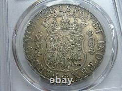 1759 Mexico 8 Real Pillar Pcgs Au50 Ferdinand VI High Grade Silver Colonial Era