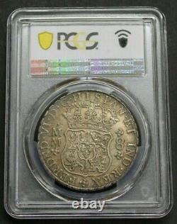 1759 Mexico 8 Real Pillar Pcgs Au50 Ferdinand VI High Grade Silver Colonial Era