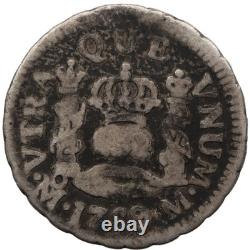 1759 Mo ½ Real Mexico Coin Ferdinand VI Silver (MO4185-)