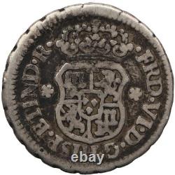 1759 Mo ½ Real Mexico Coin Ferdinand VI Silver (MO4185-)