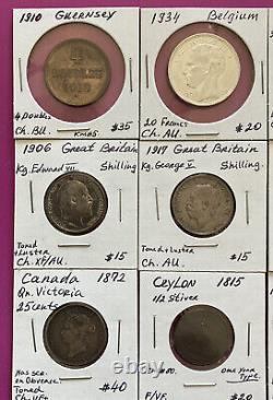 1764-1964 Germany, Greece, Canada, England, Russia 12 Coins Lot Very Nice Lot
