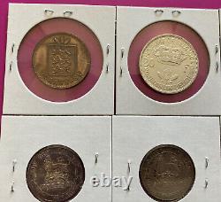 1764-1964 Germany, Greece, Canada, England, Russia 12 Coins Lot Very Nice Lot