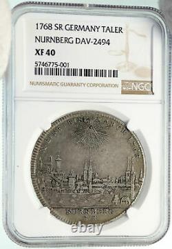 1768 GERMANY NURNBERG Nuremberg CITY VIEW German Silver Taler Coin NGC i84937