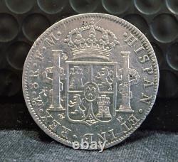 1774 Mexico 8 Reales Silver Coin Charles III Milled Bust-Type