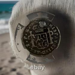 1776 PTS PR Bolivia Holed 1/2 Reale NGC Certified Independence Anniversary