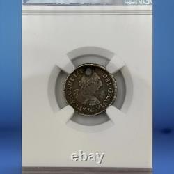1776 PTS PR Bolivia Holed 1/2 Reale NGC Certified Independence Anniversary