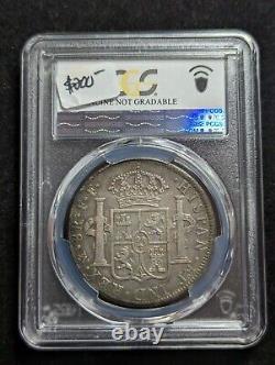 1778 Mexico 8 Reales Silver Coin Mo FF Calico-1117 PCGS Genuine 8R Rim Damage-VF