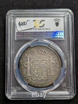 1778 Mexico 8 Reales Silver Coin Mo FF Calico-1117 PCGS Genuine 8R Rim Damage-VF