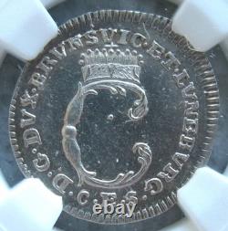 1780 CES Germany Brunswick-Wolfenbuttel 4 Mariengroschen NGC UNC Details