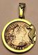 1780 Spanish Mexico City 1/2 Reales In 14k Bezel With Diamond