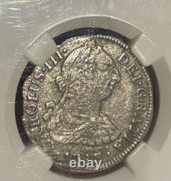 1783MO FF MEXICO 2R Reales Silver EL CAZADOR Shipwreck Treasure Coin NGC GENUINE