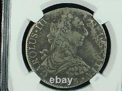 1783 Spanish Shipwreck Treasure, Salvaged Silver 8 Reales El Cazador NGC