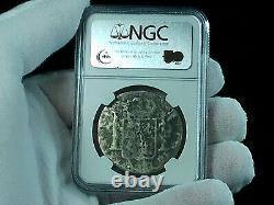 1783 Spanish Shipwreck Treasure, Salvaged Silver 8 Reales El Cazador NGC
