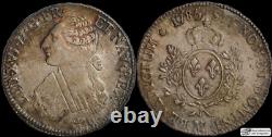 1785 France Ecu. King Louis XVI, Toulouse Mint, Almost Uncirculated, Toned C7314