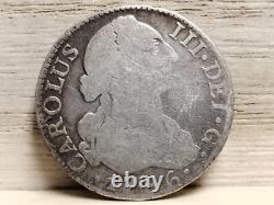 1786 MDV 2 Real Spain Silver Coin (Charles III)