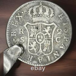 1788 2 R Carolus III Seville Mint Mark C Assayer KM#412 Absolute Rarity