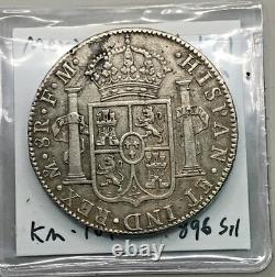 1791 Mexico Silver 8 Reales OM About Uncirculated Spanish Treasure Coin
