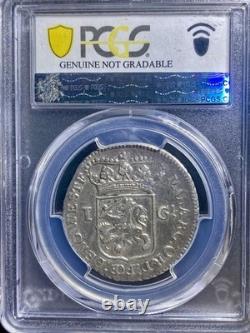 1793 Netherlands West Friesland Silver Gulden PCGS Extra Fine Details Cleaned