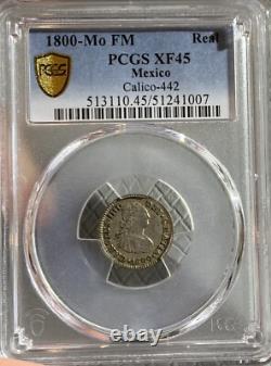 1800 Mexico Reales Silver Coin Pcgs Xf45