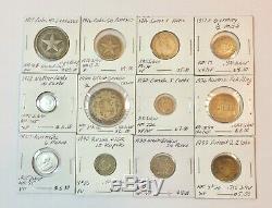 1800s-1900s Silver World Lot- 50 Silver Coins -See All Photos & Full Description