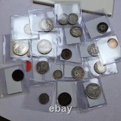 1800s 1900s Switzerland 17x Coin Lot Nice Silver Copper Mix Great Types (C175)