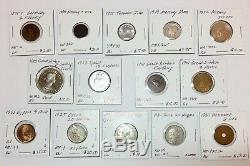 1800s-1900s World Lot of 150 Carded Coins with Silver & BU-AU & Key Dates-Lot #2