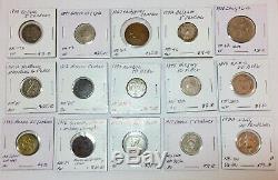 1800s-1900s World Lot of 150 Carded Coins with Silver & BU-AU & Key Dates-Lot #2