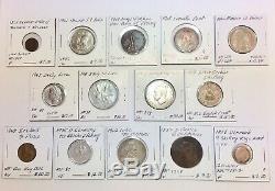 1800s-1900s World Lot of 150 Carded Coins with Silver & BU-AU & Key Dates-Lot #3