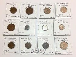 1800s-1900s World Lot of 150 Carded Coins with Silver & BU-AU & Key Dates-Lot #3