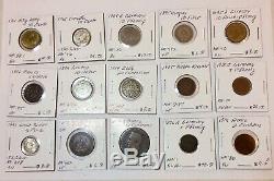 1800s-1900s World Lot of 150 Carded Coins with Silver & BU-AU & Key Dates-Lot #5