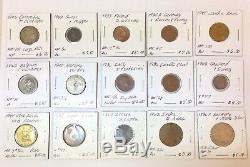 1800s-1900s World Lot of 150 Carded Coins with Silver & BU-AU & Key Dates-Lot 6