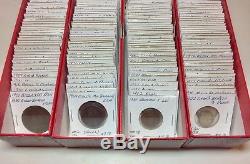 1800s-1900s World Lot of 150 Carded Coins with Silver, many BU-AU