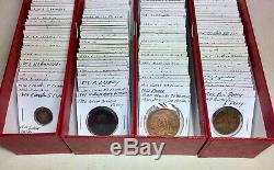 1800s-1900s World Lot of 150 Carded Coins with Silver, many BU-AU & Key Dates
