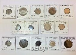 1800s-1900s World Lot of 150 Carded Coins with Silver, many BU-AU & Key Dates