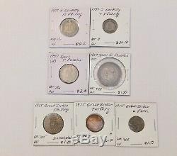 1800s-1900s World Lot of 150 Carded Coins with Silver, many BU-AU LOT#1