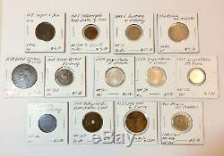1800s-1900s World Lot of 150 Carded Coins with Silver, many BU-AU LOT#2