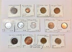1800s-1900s World Lot of 150 Carded Coins with Silver, many BU-AU LOT#3