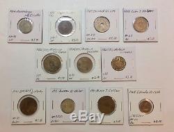 1800s-1900s World Lot of 150 Carded Coins with Silver, many BU-AU Set#2
