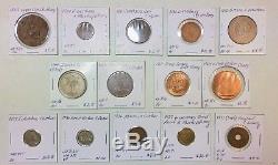 1800s-1900s World Lot of 200 Carded Coins with Silver, many BU-AU